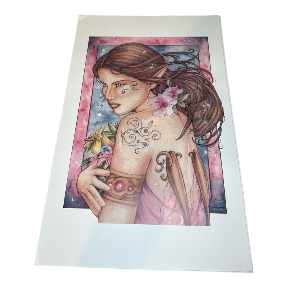 Vintage Fantasy Mystical Fairy Art Print By Marjolein Gulinski Dead Stock - Picture 2 of 4